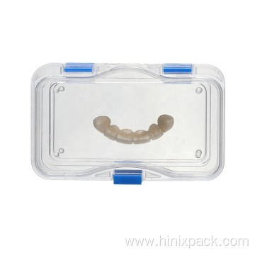 Customized Logo HN-106 Dental Clear Hinged Membrane Box